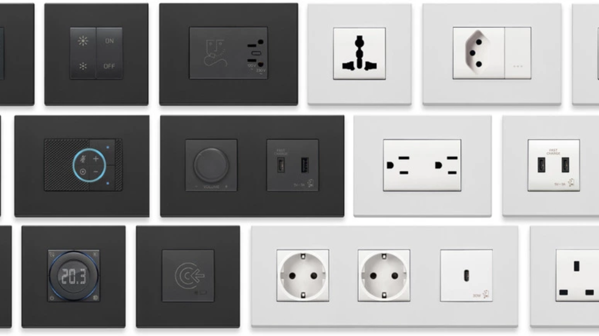 Functional Art – Vimar Eikon Exe Light Switches are beautifully designed to function and create harmony of any envrionment