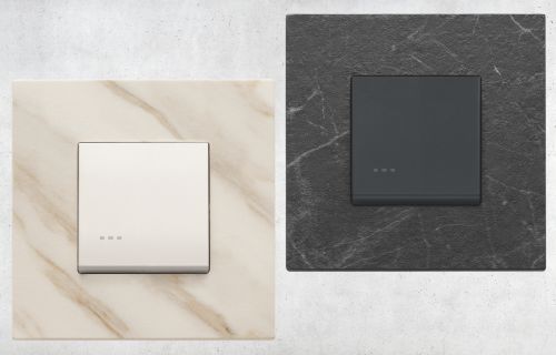 Vimar Eikon Exe Stone Finish Light Switches