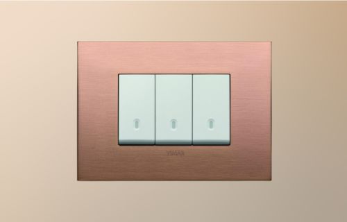 Vimar Arké Brushed Copper Light Switch