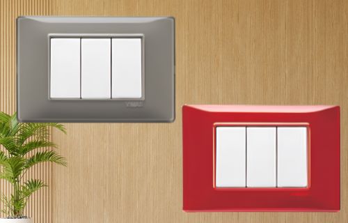 Vimar Plana Ash and Ruby Red