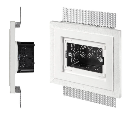 Side view of flush mount box